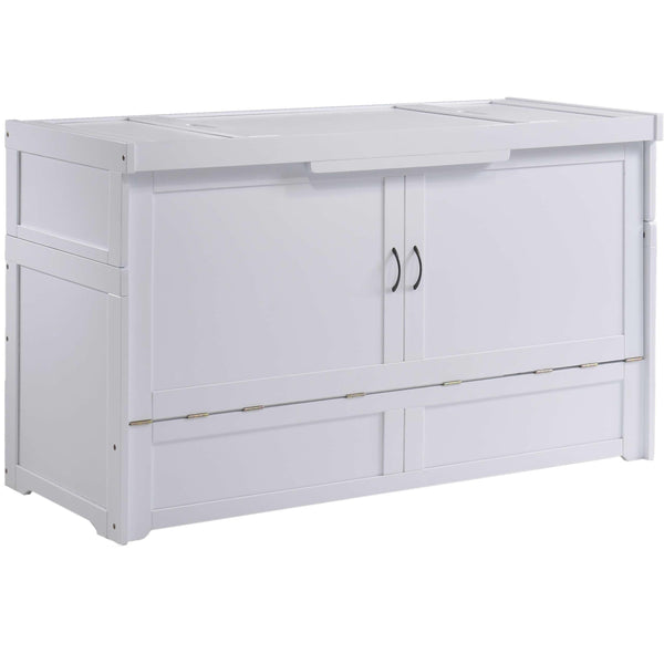 Night & Day Furniture Canada Cube Queen Cabinet Bed MCB-QEN-WH IMAGE 1